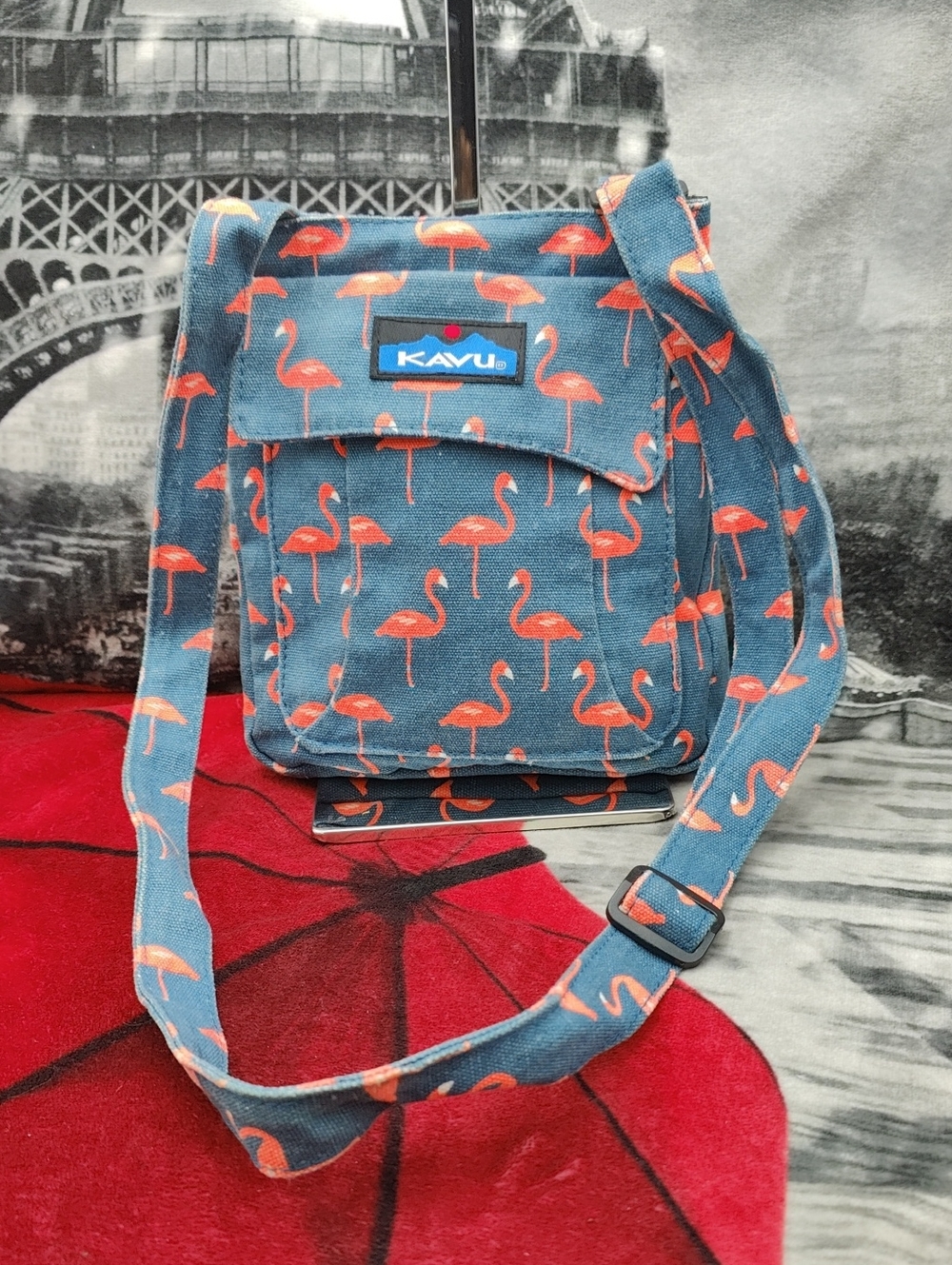 Kavu Flamingo Crossbody Bag